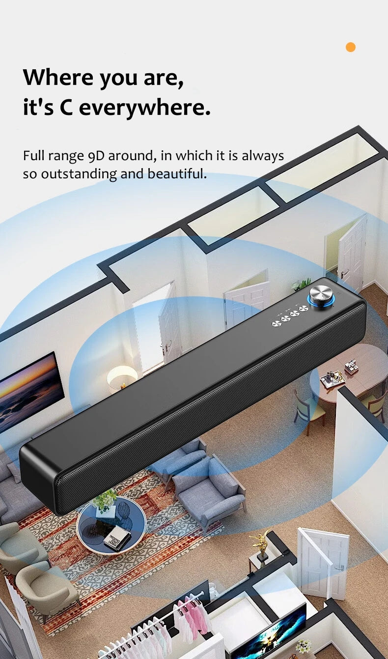 4D Stereo Sound Bar