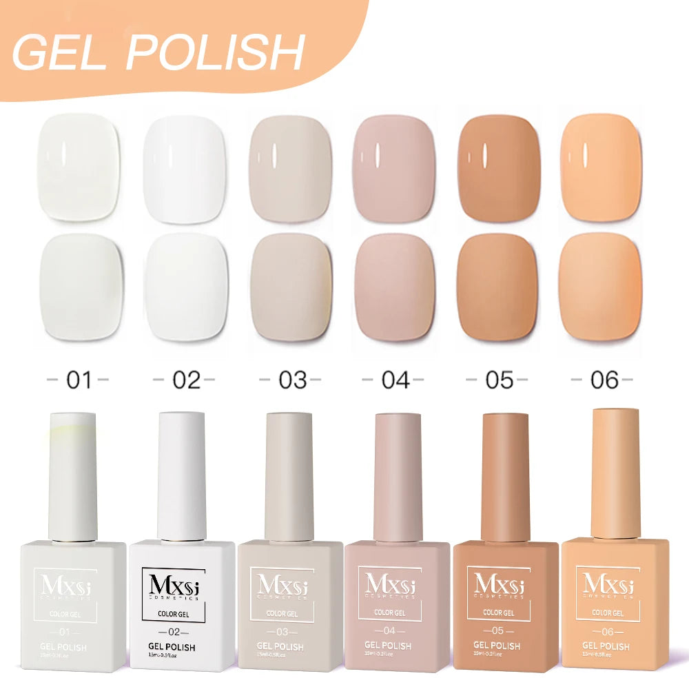 Nail Gel Polish Set DIY Nail Art 6pc Semi Permanent UV LED Gel Kit For Nails Decoration Manicure Soak Off Painting Vernis Design