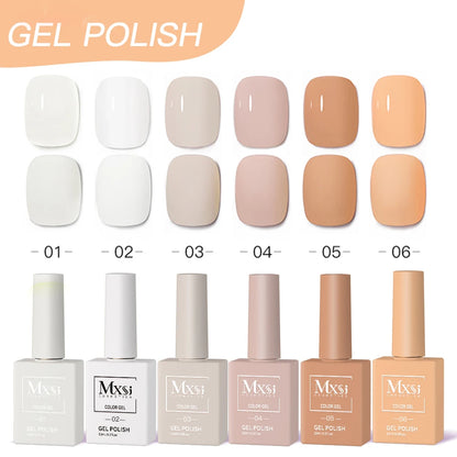 Nail Gel Polish Set DIY Nail Art 6pc Semi Permanent UV LED Gel Kit For Nails Decoration Manicure Soak Off Painting Vernis Design
