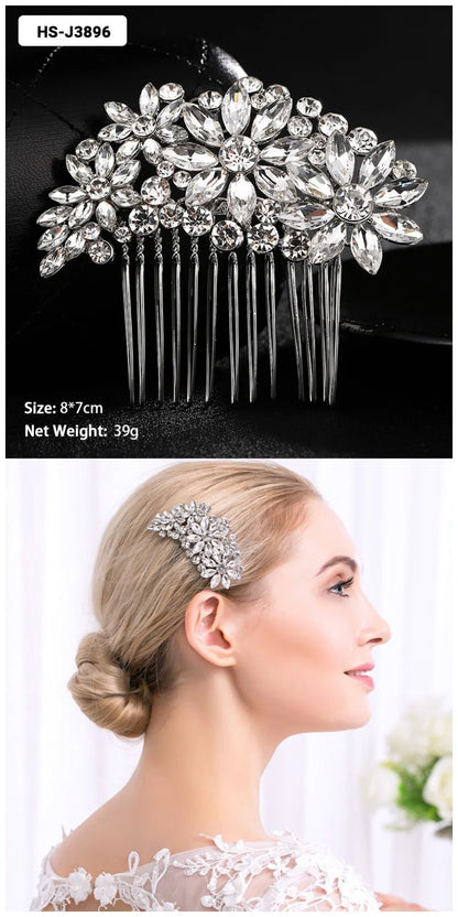 Crystal Bridal Hair Comb.