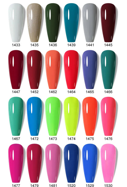 Clou Beaute 10/12/20/24pcs Gel Nail Polish Set Color 15ml White Glass Bottle Nail Art Kit Semi Permanent Gellack Nail Varnish