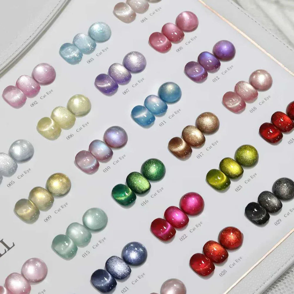 New Cat Eye Gel Nail Polish Collection Set With Free Display UV LED Gel Polish 9D Magnet Cat's Eye Magenetic Gel 30pcs/set 15ml