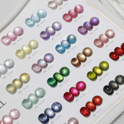 New Cat Eye Gel Nail Polish Collection Set With Free Display UV LED Gel Polish 9D Magnet Cat's Eye Magenetic Gel 30pcs/set 15ml