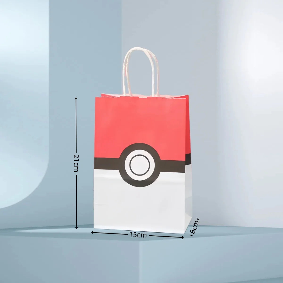 Pokemon Gift Bags Pikachu Hand-held Paper Packing Treat Bag Anime Kraft Paper Bag Gift Packaging Party Festive Supplies Kids Toy