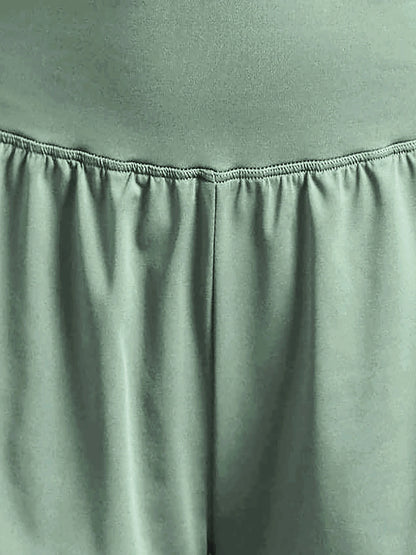 Women's loose sports shorts for running, anti-exposure, quick-dry, outer wear, fake two-piece yoga hot pants