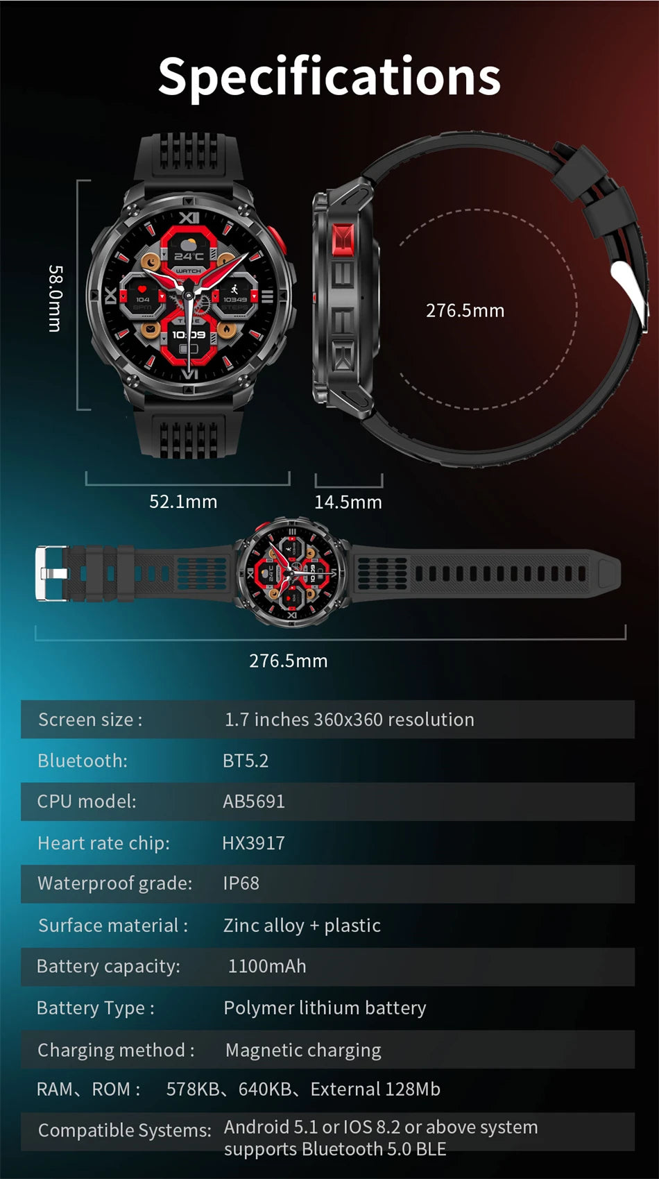 Rugged GPS Smartwatch