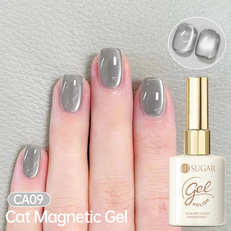 UR SUGAR 15ml Cat Magnetic Gel Nail Polish 30 Colors Semi Permanent Magnetic Gel UV/LED Soak Off Painting Vanrish Design