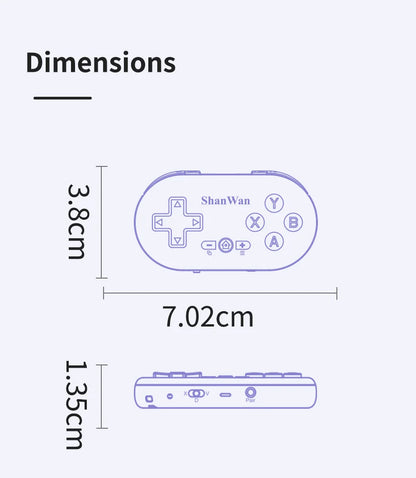 Mini Gamepad Gaming Control Bluetooth For iPhone Android PS4 PS3 Switch Xbox Mobile IOS PC TV Controller Wireless Game Pad Phone