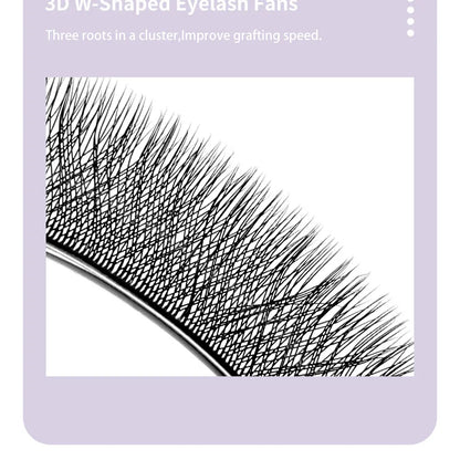 DIYDAY W Shaped Eyelash Extension Premade 3d 4d 5d 6d 7d 8d Mink Faux Lashes BASF PBT Natural Look False Eyelashes