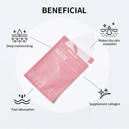 lakerain Bio-Collagen Deep Mask: 4-Piece Hydrating & Pore Refining Set