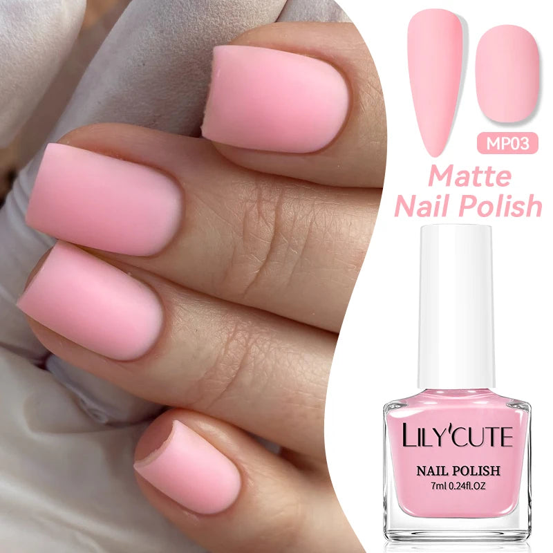 LILYCUTE 7ml Matte Nail Polish - 28 Autumn Colors
