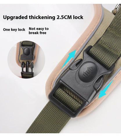 Anti-Pull Reflective Dog Harness with Multi-Point Adjustment No Pull Pet Vest for Pet Dogs Chew Proof and Durable