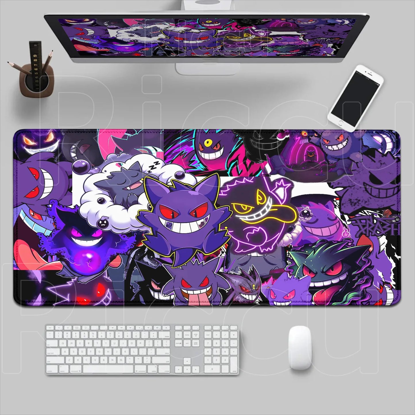 HD 900x400 Rubber Large PC Mousepad Gaming Mouse Pad Accessories Pikachu Slowpoke XXL Desk Keyboard Mat Computer Laptop Mausepad