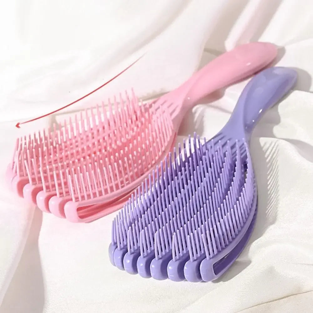 Hair Brush Octopus Hairbrush Pink Massage Detangler Brush For Curly Hair Thick Hair Care Hairbrush Styling Tools