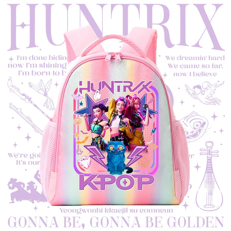 Backpack Rainbow Colors Student Backpackg KPOP Anime Tiger Schoolbag Holiday Gifts