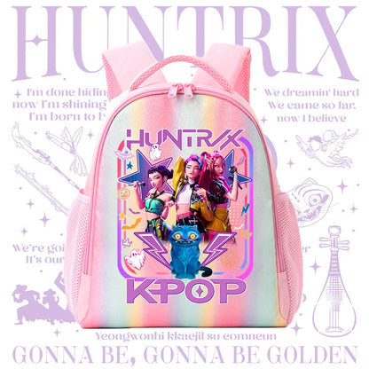 Backpack Rainbow Colors Student Backpackg KPOP Anime Tiger Schoolbag Holiday Gifts