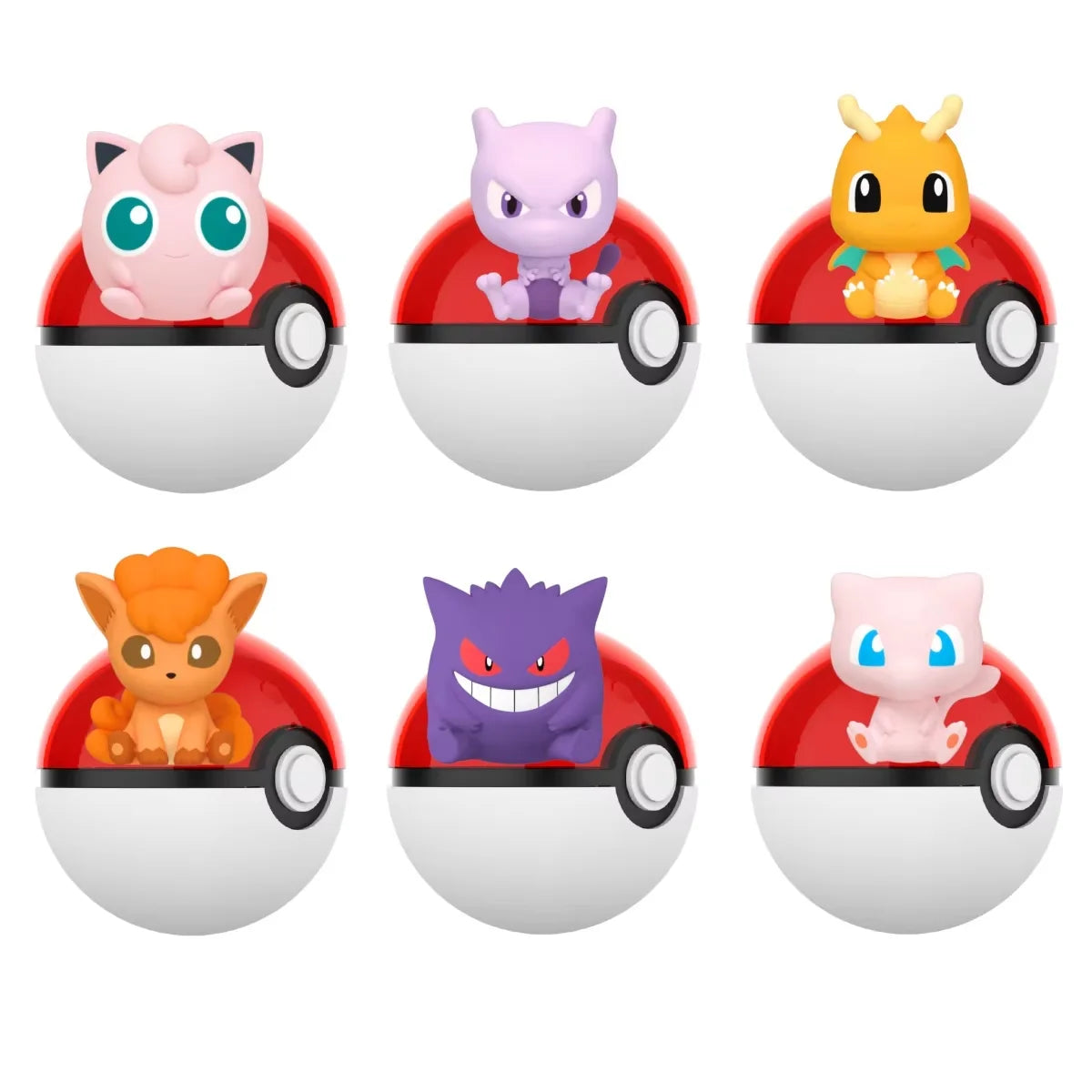 Pokemon Anime Poke Ball Action Figures Sylveston Umbreon Gengar Mini Dolls FUNISM Original Genuine Model Car Ornament Toys Gift