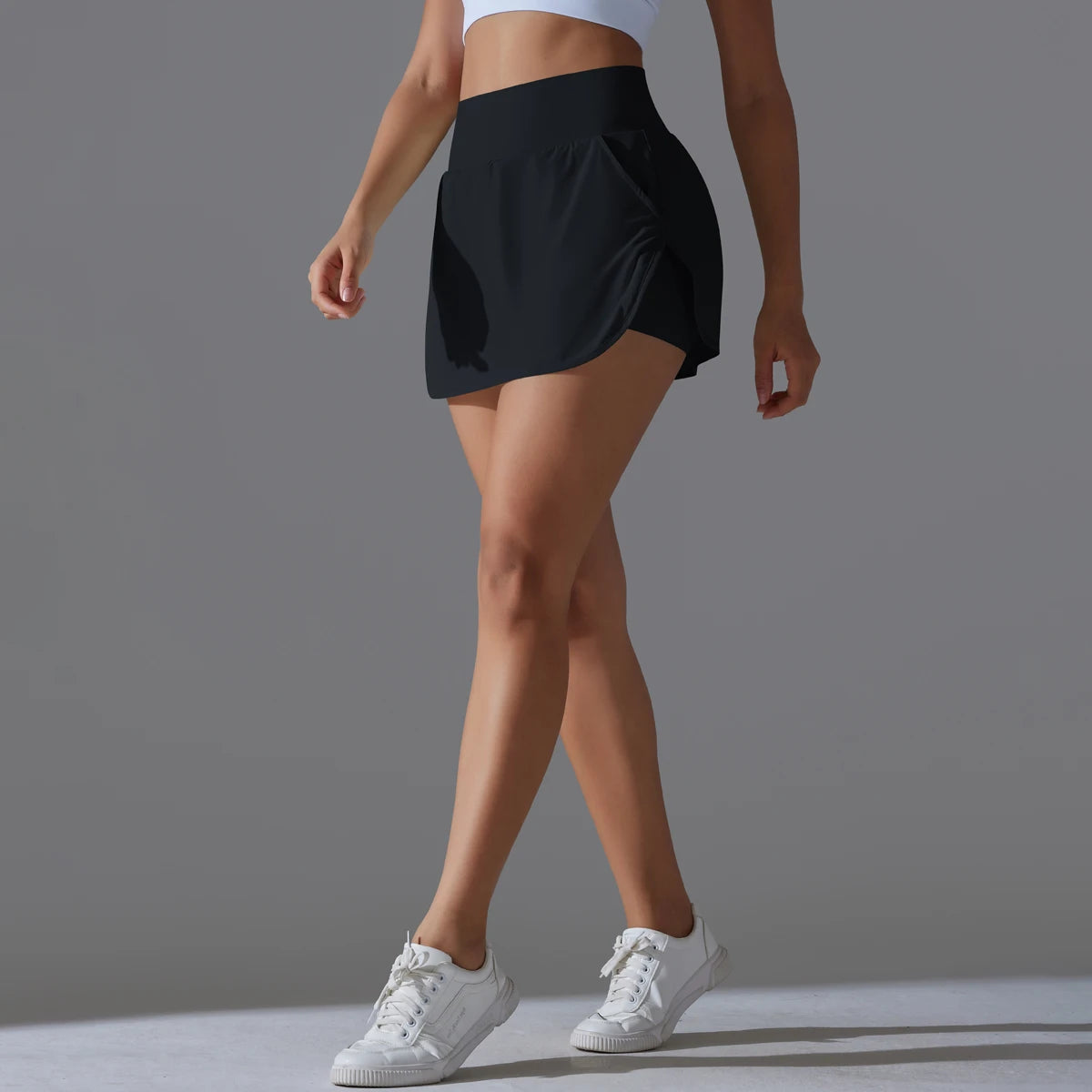 Outdoor Sports Yoga Skirt Badminton Tennis Skirt High Waist Breathable Sweat Skirt Active Athletic Yoga Fitness Skirt Short