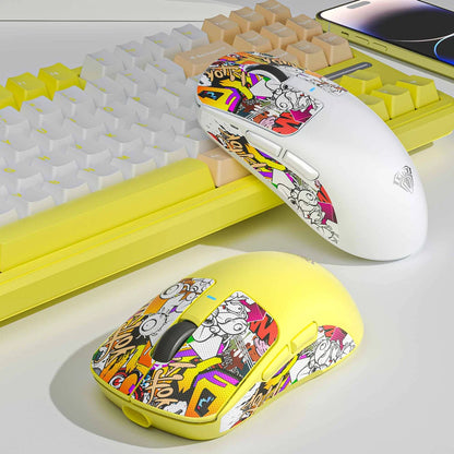 AULA SC680 Gaming Mouse Three Mode 2.4G Bluetooth Wireless Mouse 26000DPI Lightweight Mouse Paw3395 E-sports Gamer For PC