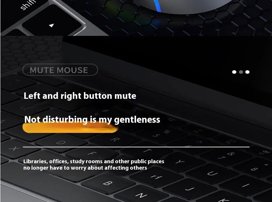 Mechanical Gear Wireless Bluetooth Dual-mode Silent E-sports Gaming Mouse with Type-C Charging