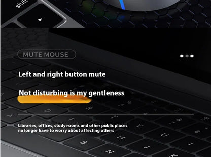 Mechanical Gear Wireless Bluetooth Dual-mode Silent E-sports Gaming Mouse with Type-C Charging