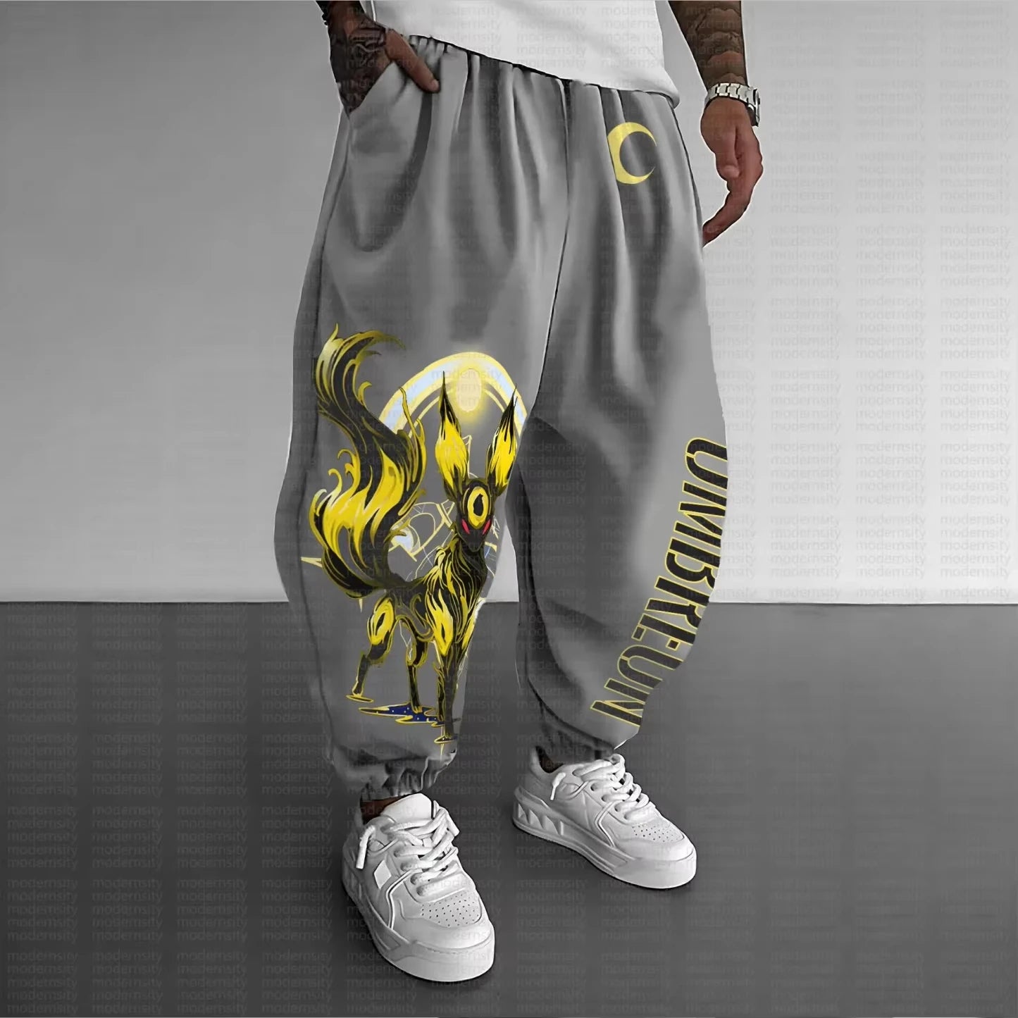 Pokémon Anime Peripheral Sweatpants American Street Hip Hop Sports 2025 Summer/Autumn Men's and Women's Cotton Tie Trousers