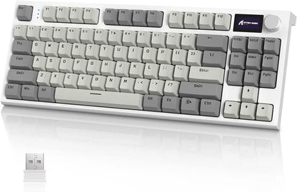 ATTACK SHARK K86 RGB 75% Wireless Gasket Mechanical Keyboard,3-Mode Bluetooth5.0/2.4G/USB-C Hot Swappable Gaming Keyboard