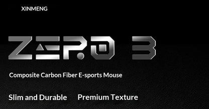 XINMENG ZERO 3 Gaming Mouse PAW3311/PAW3395/PAW3950 E-sport Sensor 1K/8K Polling Rate Carbon Fiber Case 500mAh Battery Wireless
