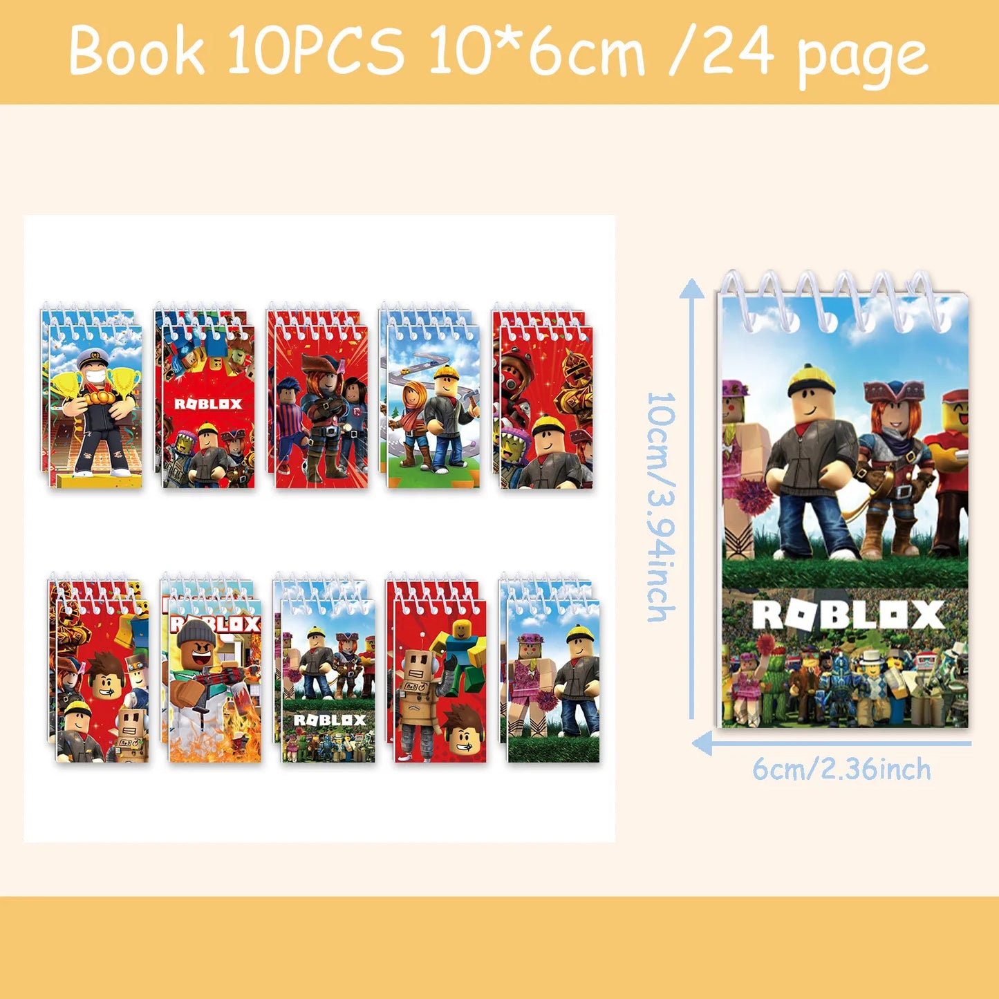 Roblox Mini Notebook Set