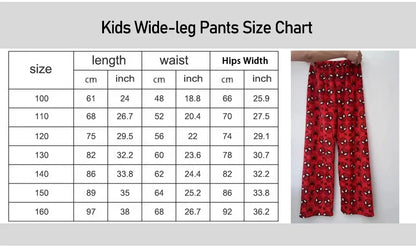 Bandai Pocket Monster Pikachu Full Over Print Adult Kids Wide-leg Pajama Pants Matching Family Outfits Summer Quick-dry Comfy