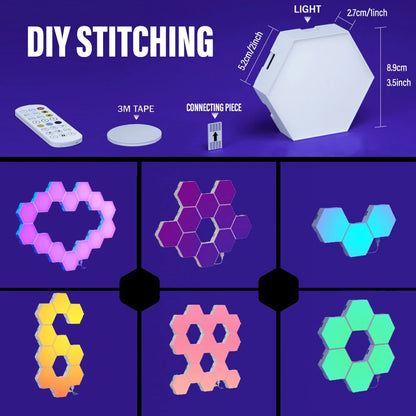 RGB Hexagon Wall Light 🔷🌈