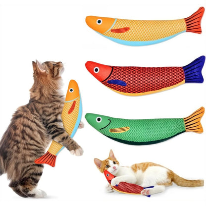 3 Pack Catnip Saury Shaped Cat Toys, Plush Soft Toys for Kittens Indoor, Durable Kitten Exercise and Play Toysnd Play Toys