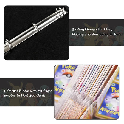 HOT Selling Pokemone Card Album PU Zipper Photo Album Collection Book Anime Figure Album Hobby File Birthday Toy Gifts In Stock