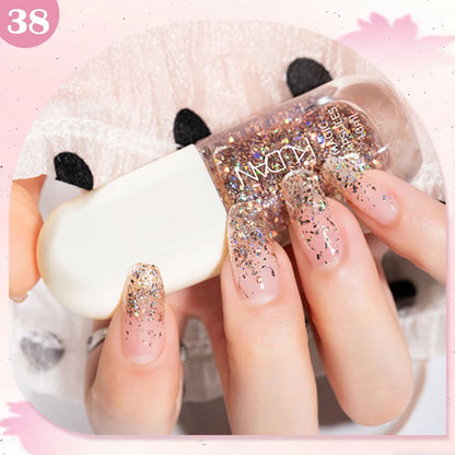 KUDAN Dark Burgundy Nail Polish, Alcohol-Free - Long-Lasting Formula Quick Drying Without Lighting, Glossy And Shiny Surface