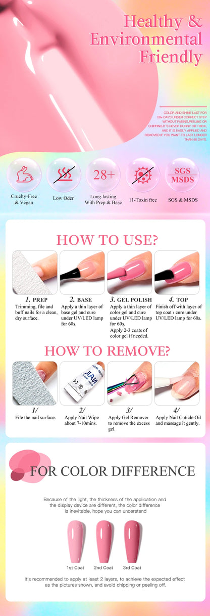 7ml Fluorescent Gel Nail Polish Ultra Bright Colors Spring Summer Nail Salon Supplies UV LED Long-Lasting Varnish DIY Manicure