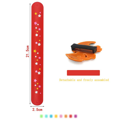 PVC Pokemon Slap Bracelet Kids Pikachu Birthday Decoration Anime Wristband Child Slap Band Puzzle Toy Boys Girls Birthday Party