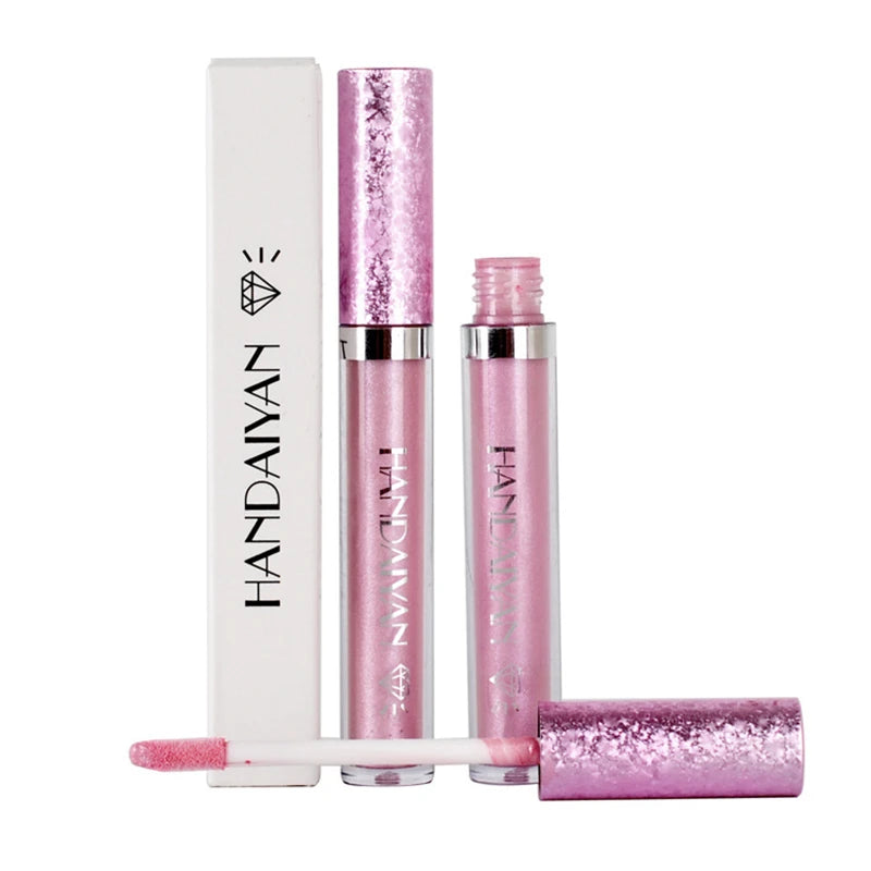 6 Colors Waterproof Nude Pink Glitter Lipstick Makeup Long Lasting Velve Red Sexy Shimmer Lipsticks Cosmetics Beauty