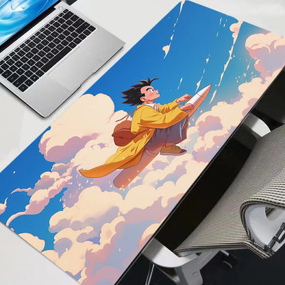 Gohan Dragon Ball Z Mouse Pad Large Gamer Gaming Accessories Speed Keyboard Rubber Lock Edge Desk Mat Laptop DBZ mousepad