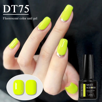 7ml Fluorescent Gel Nail Polish Ultra Bright Colors Spring Summer Nail Salon Supplies UV LED Long-Lasting Varnish DIY Manicure