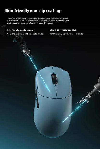 Rapoo VT0 MAX Wireless Gaming Mouse PAW3950 PAW3398 Nordic54L15 Chip Dual 8KHz 45000DPI Ergonomic FPS Gaming Mouse for PC Gamer