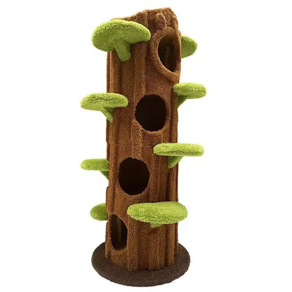 Cat Climbing Frame & Towering Tree/large Tree Jumping Platform/ Cat solid Wood Villa Tree Hole Three Size