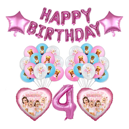 Pink Roblox Birthday Set 🎉🤖