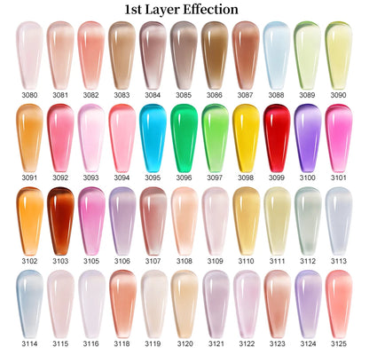 Clou Beaute 20pcs TPO & HEMA FREE Nail Gel Polish Set Red Pink Nude UV LED Soak Off Polish Gel Nail Semi Permanent Nail Varnish
