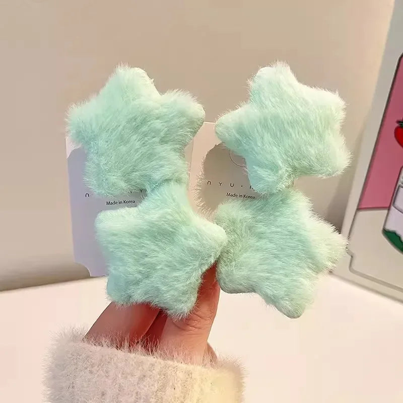 Plush Y2K Star Hair Clip.