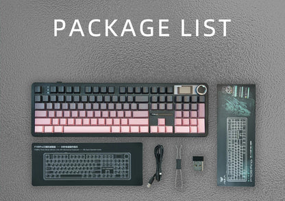 AULA F108 PRO/F108 Mechanical Keyboard Custom 100% Layout RGB Backlight Wireless Bluetooth Hifi Switch Gaming Keyboard