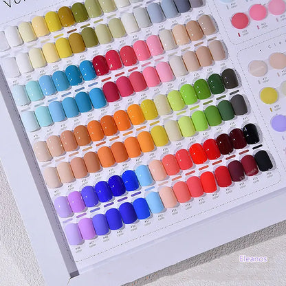 Eleanuos Bubble 60pcs Gel Polish Set Very Good Nail Gel 15ML With Color Card For Nail Art Whole Set Nail Gel Polish Learner Kit