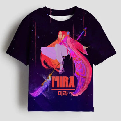 Hasbro Monster Girls Group K-POP, KPOP Dinosaur Hunter Series Women's Sportswear Children's Cartoon 3D T-Shirt