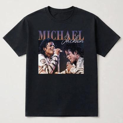 MJ 2026 Movie Michael Jackson Men's Clothing T-Shirt Cotton Y2k Popular Fashion Women's Clothing Summer New T Shirt for Fans