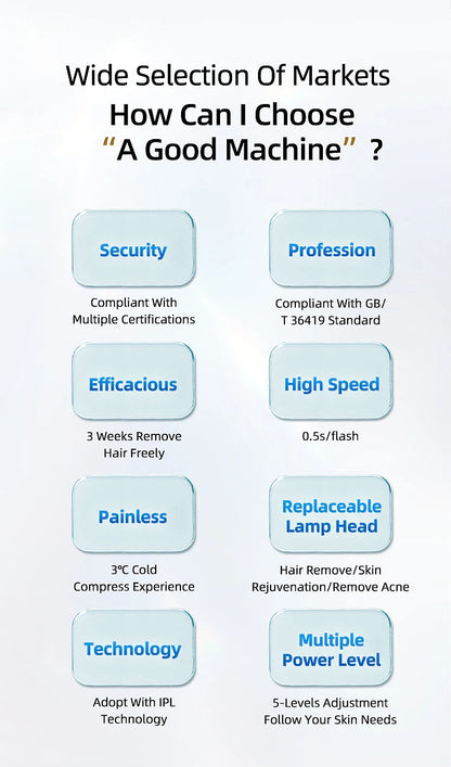 MLAY T14 Laser Hair Removal Ice Cooling IPL Laser Epilator Bikini Body Laser Depilador for Women Replaceable Lamp Hair Removal