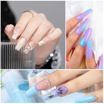 42Pcs/Set Gel Nail Polish Kit Hybrid Varnish Set For Manicure Nails Art UV LED Nail Art Gel Semi Permanent Base Top Coat Varnish